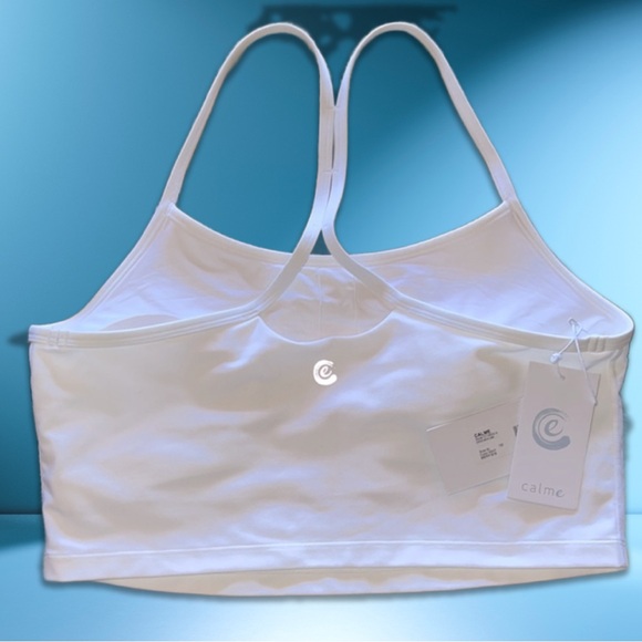 Calme ENDURANCE CROSS BACK
CAMI, Calme Sports Bra, XS White. NWT - Picture 2 of 9
